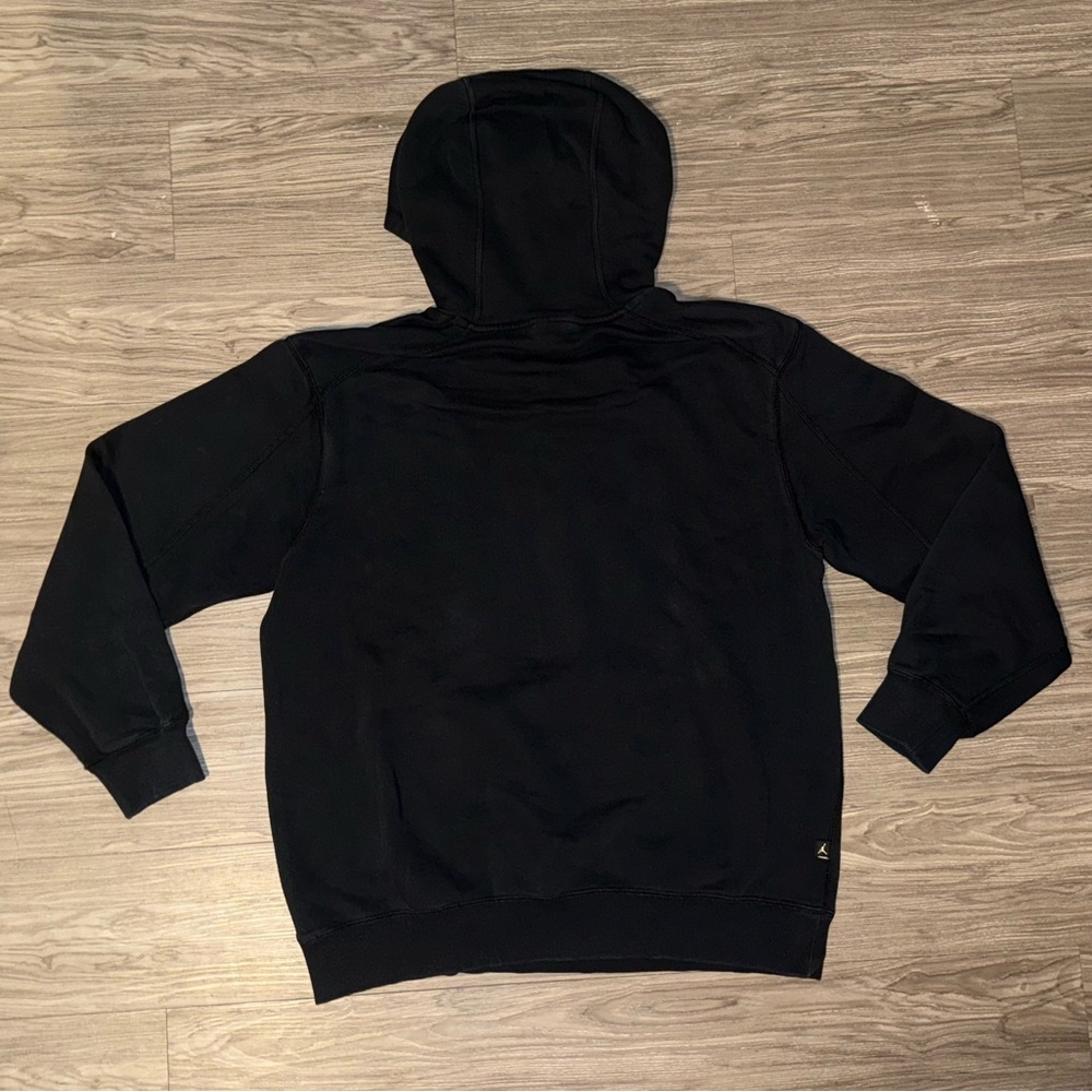 Air Jordan Flight Hoodie Mens Large Black Pullover Embroidered Nike 483530-011 - Picture 4 of 7